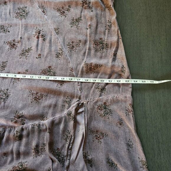 Lucky Brand Floral Print Button Down Slip Dress Women's Size XL Purple Babydoll - Picture 5 of 8